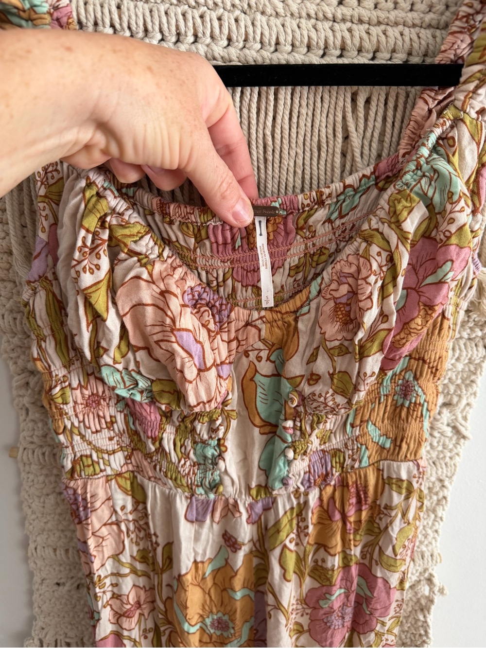 Free People Rolling Hills Floral Wide-Leg Jumpsuit - Picture 5 of 9